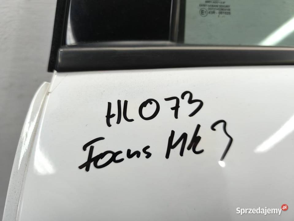 DRZWI LEWY TYŁ KOMPLETNE FORD FOCUS MK3 LIFT osobowe sprzedam