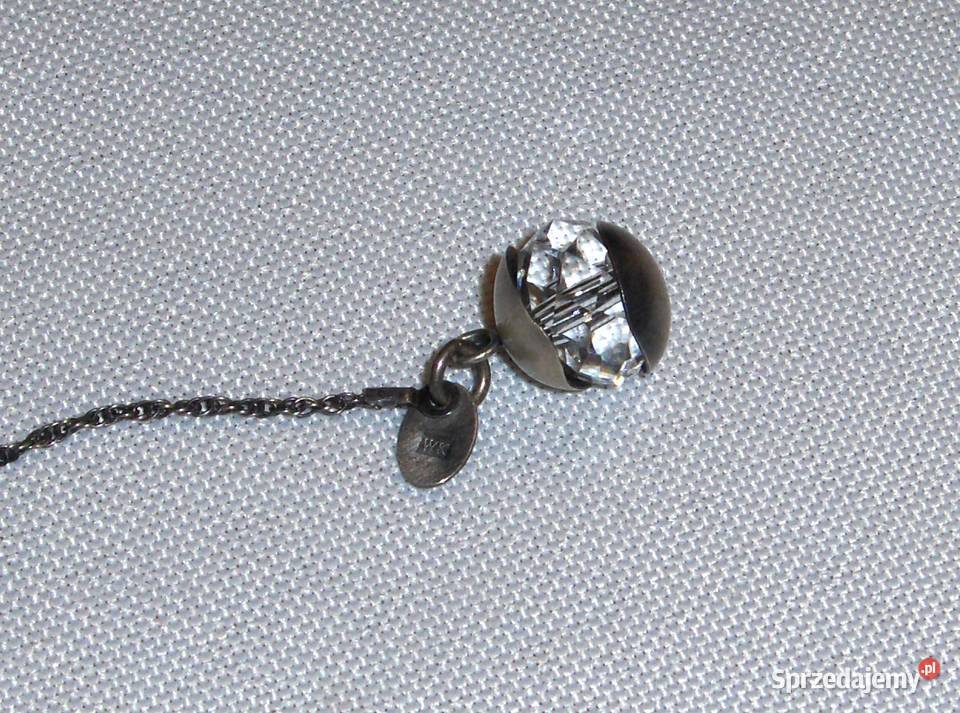 WKRUK Srebrna bransoletka z kryształem Swarovski Łódź