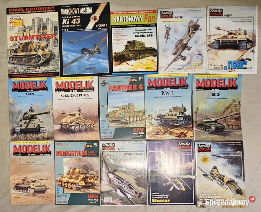 Modele kartonoweMały modelarz i kilka innych 38 Książenice sprzedam