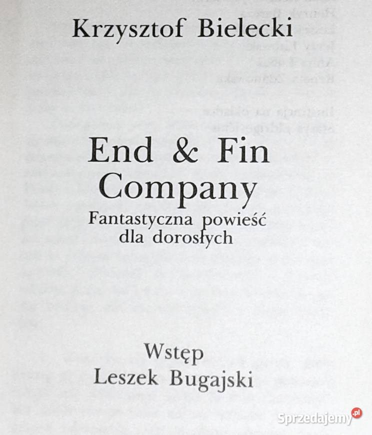 End Fin Company Krzysztof Bielecki Pozostałe Chełm