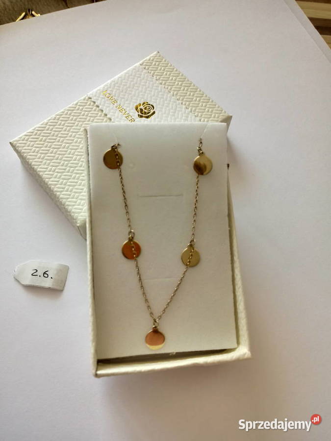 Złota celebrytka Naszyjniki Białystok sprzedam