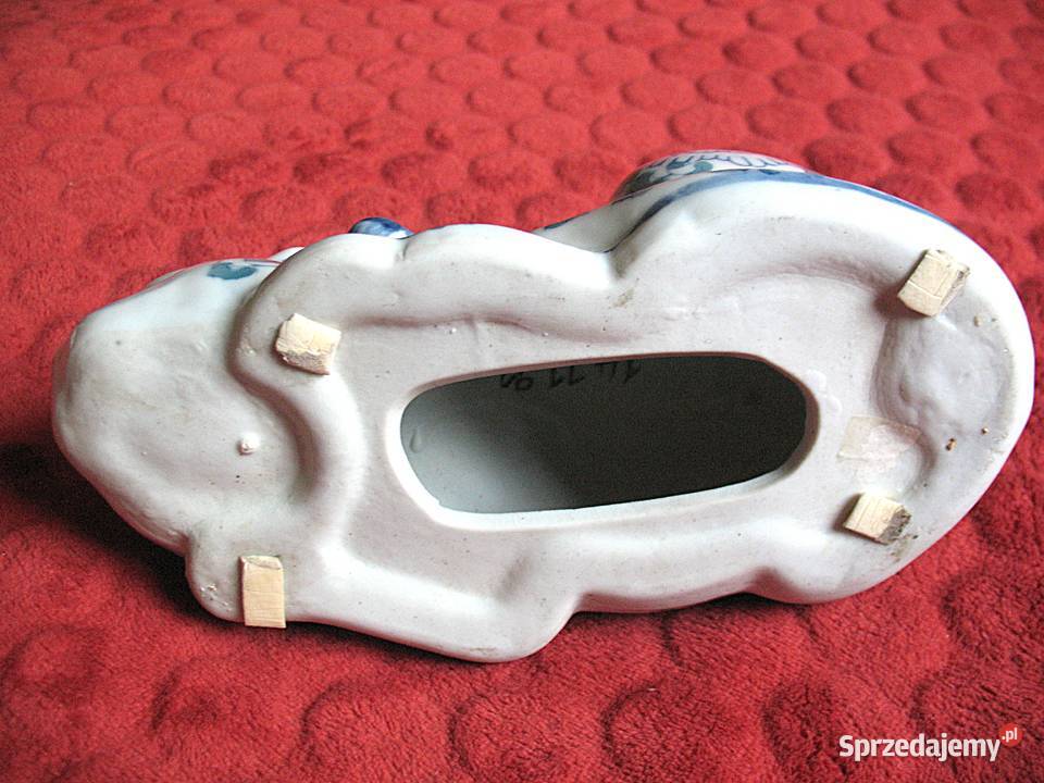 KOT w kwiaty malowany 91 x 22 x 11 Figurka z wielokolorowy Siedlce sprzedam