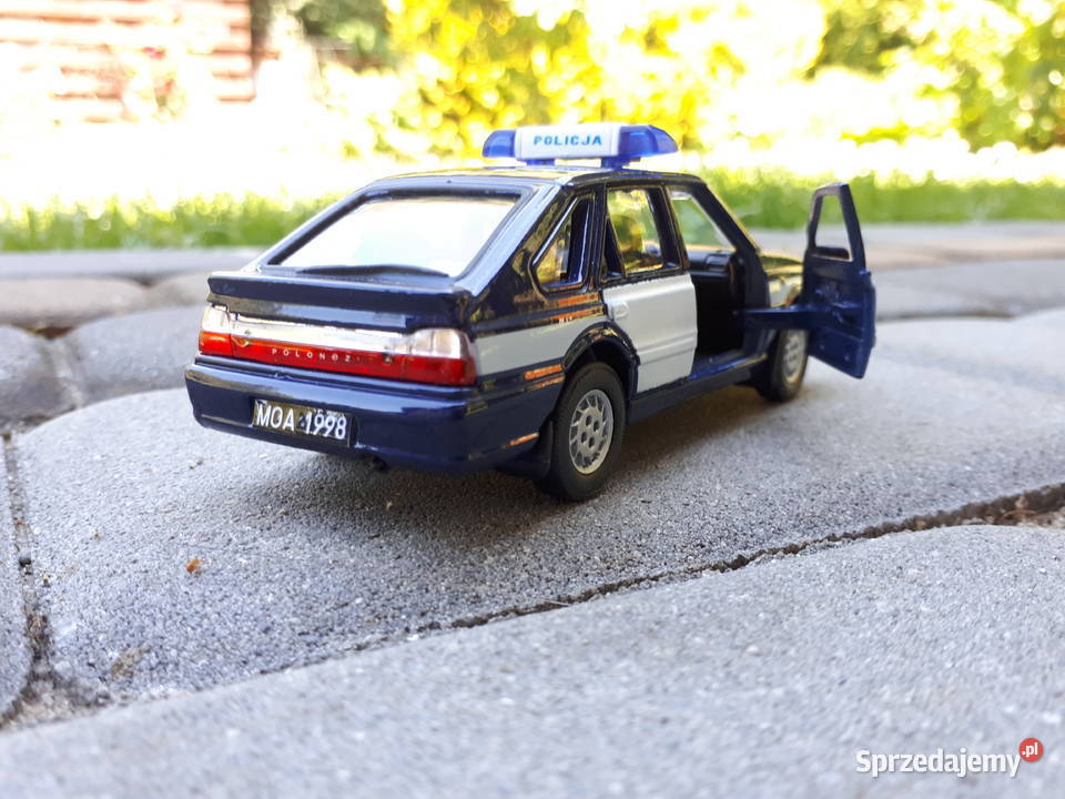 FSO Polonez Caro Plus Policja 134 czarne tablice Modelarstwo Tywonia sprzedam