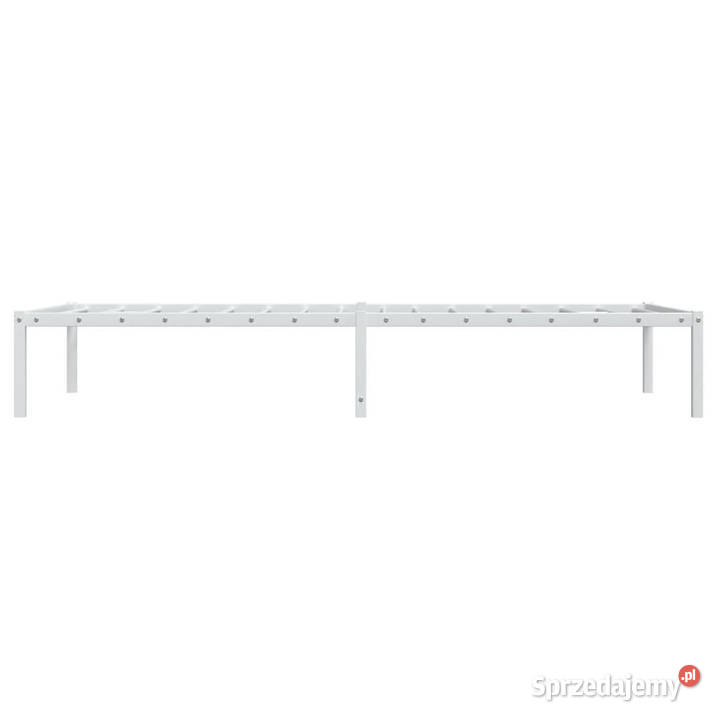Łóżko Metalowe Białe Rama Łóżka Ze Stelażem 31cm