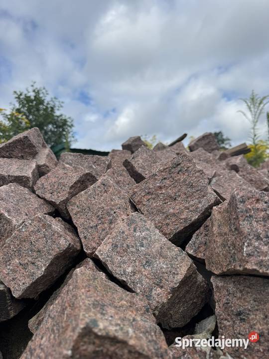 Kostka granitowa czerwona 11x11 łódzkie sprzedam