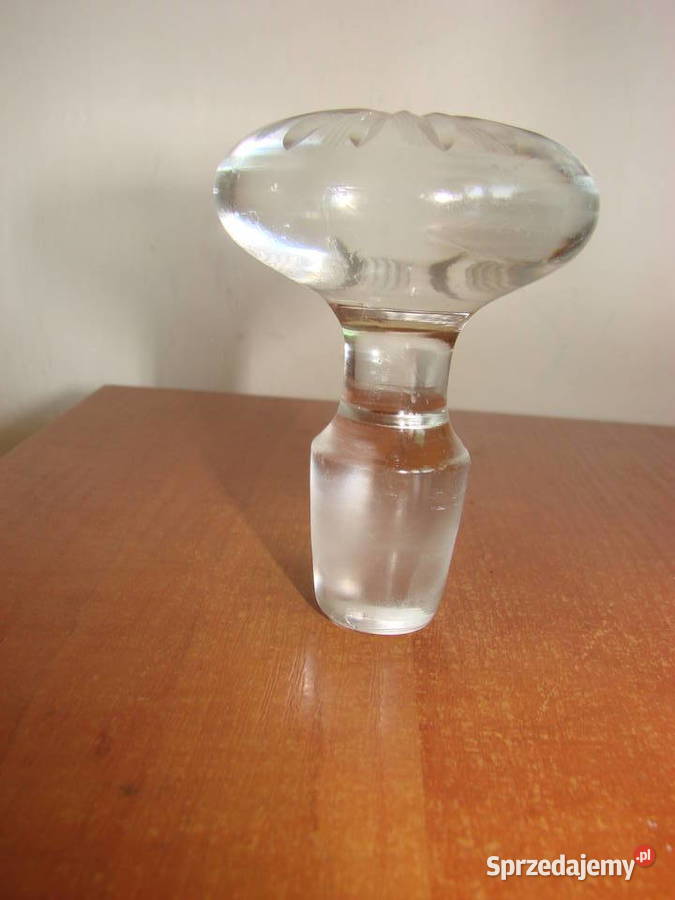 szklany korek karafki Porcelana i szkło Antyki, Sztuka, Kolekcje Pruszcz Gdański