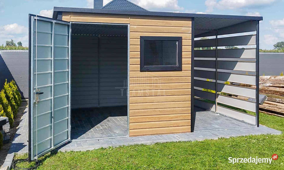 Schowek domek ogrodowy 2x2 m wiata drzwi okno Busko-Zdrój