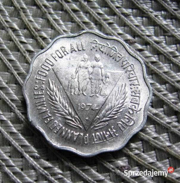 Indie 10 Paisa 1974r FAO Planowanie Rodziny Kalisz