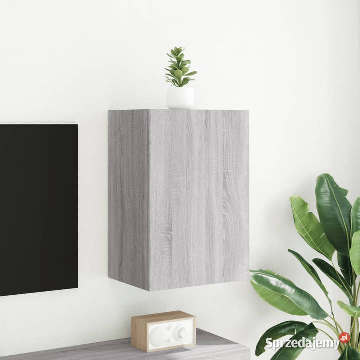 Ścienna szafka TV szary dąb sonoma 405x30x60 Warszawa