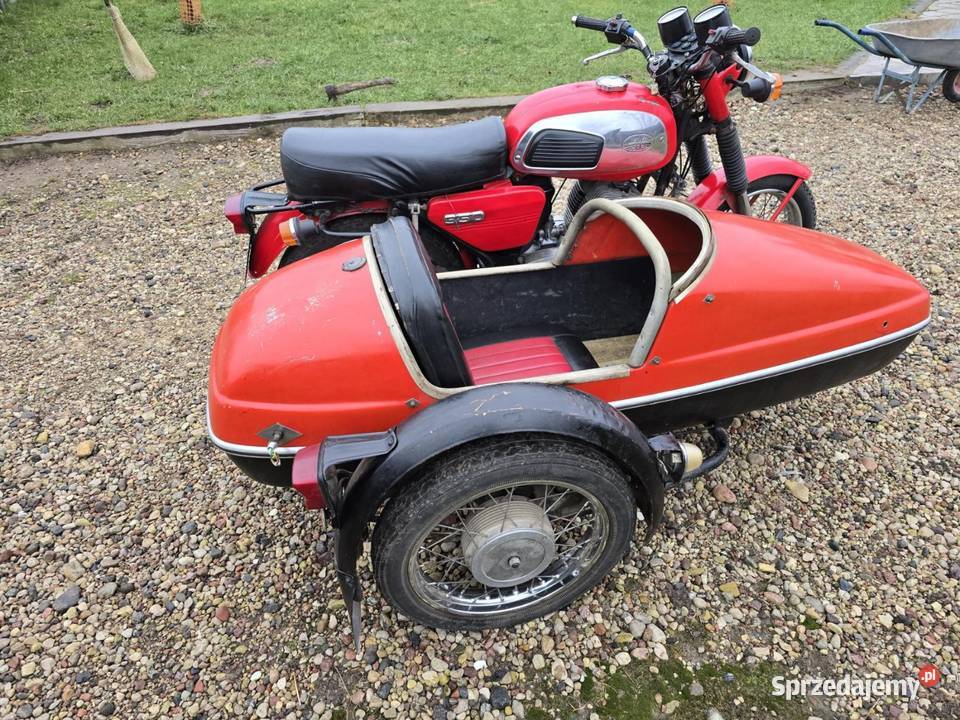 Motocykl Jawa 350634 1983 z koszem bocznym łódzkie Aleksandrów Łódzki