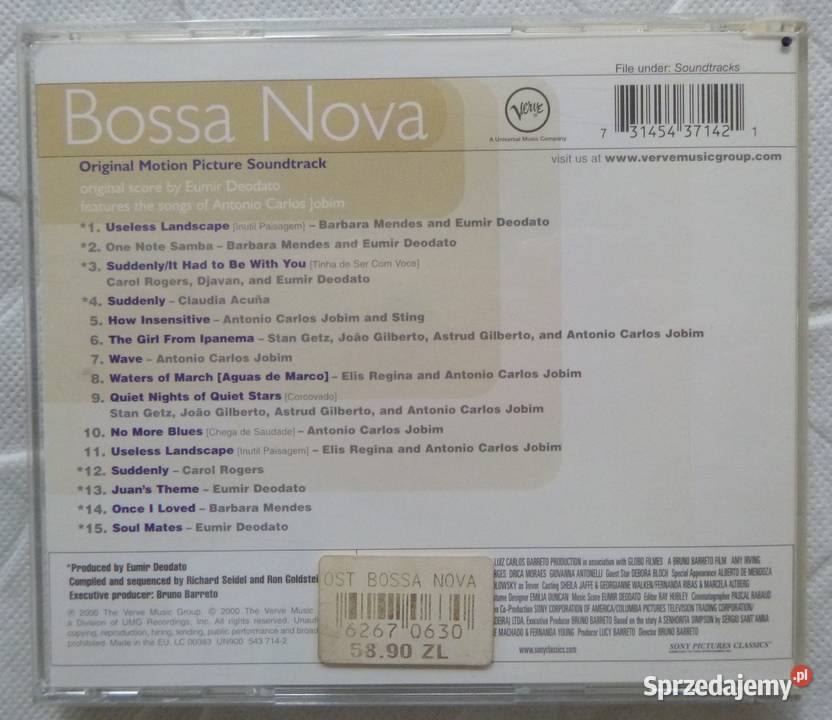 Płyta CD Bossa Nova soundtrack Płyty i kasety Warszawa