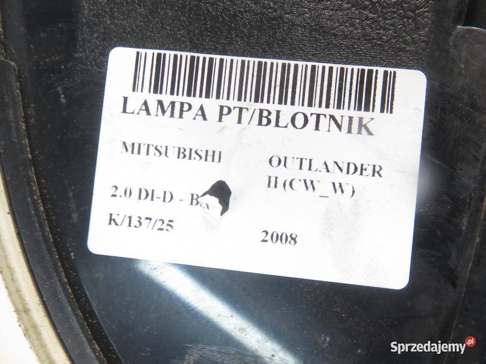 LAMPA PRAWA TYLNA MITSUBISHI OUTLANDER II CWW