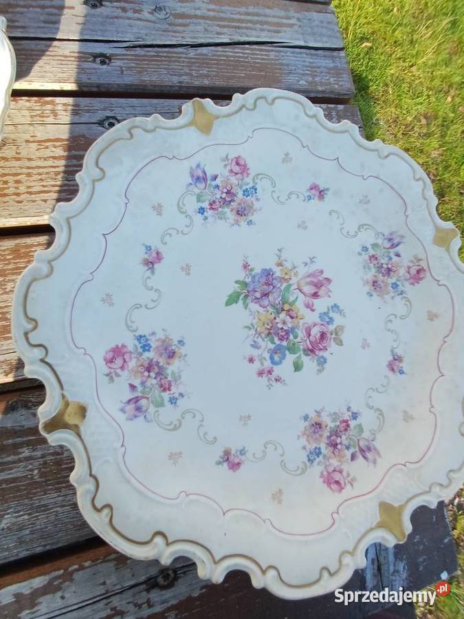 Wielka patera sygnowana Reinchenbach Lubań