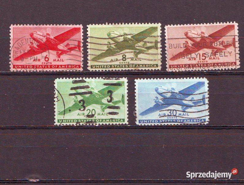 Zn USA Poczt Lot C 256 8 30 kas 1941 Gliwice