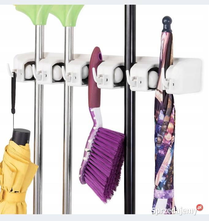 WIESZAK ŚCIENNY ORGANIZER NA MIOTŁY MOPY Wieszaki ścienne łódzkie Błaszki