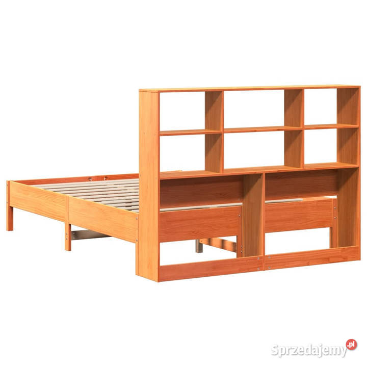 Łóżko z regałem bez materaca drewno sosnowe 141cm Łóżka mazowieckie sprzedam