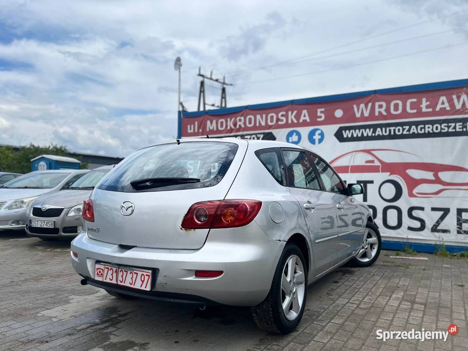 Mazda 3 16 Benzyna Klimatyzacja Elektryka Rok produkcji 2004 Wrocław