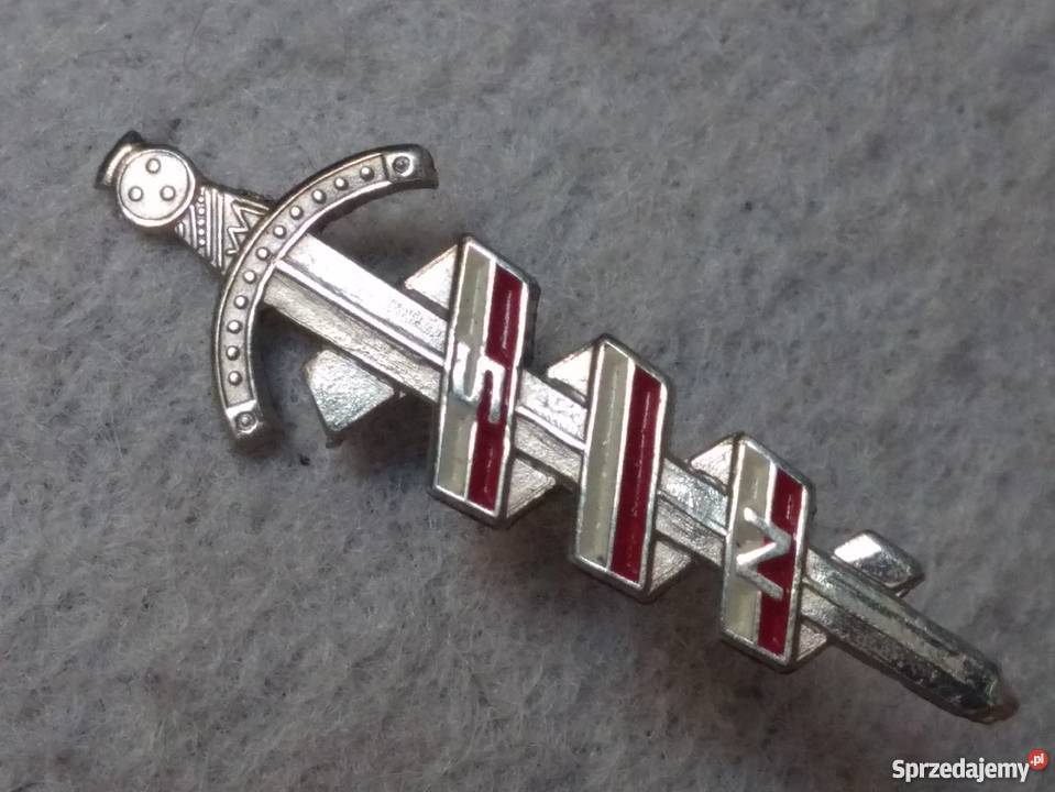 odznaka Mieczyk Chrobrego SN białoczerwona Warszawa