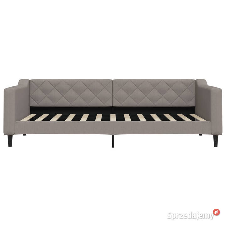 Sofa z funkcją spania kolor taupe obita tkaniną 100cm mazowieckie Warszawa sprzedam