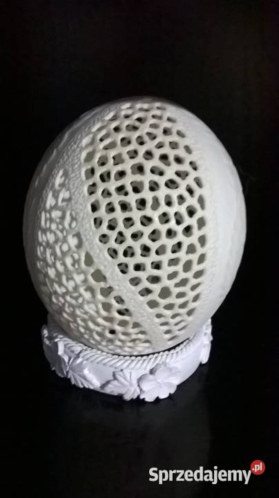 ażurowe grawerowane wydmuszki strusie śląskie Lubliniec