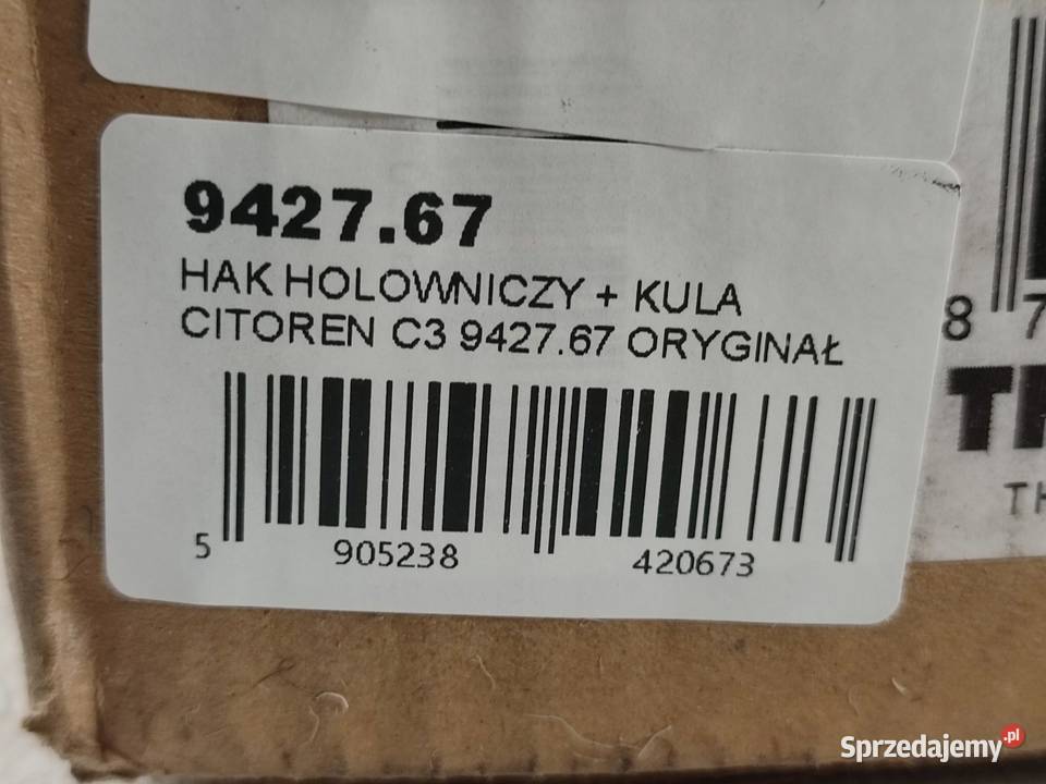 HAK HOLOWNICZY KULA THULE CITOREN C3 I 0209