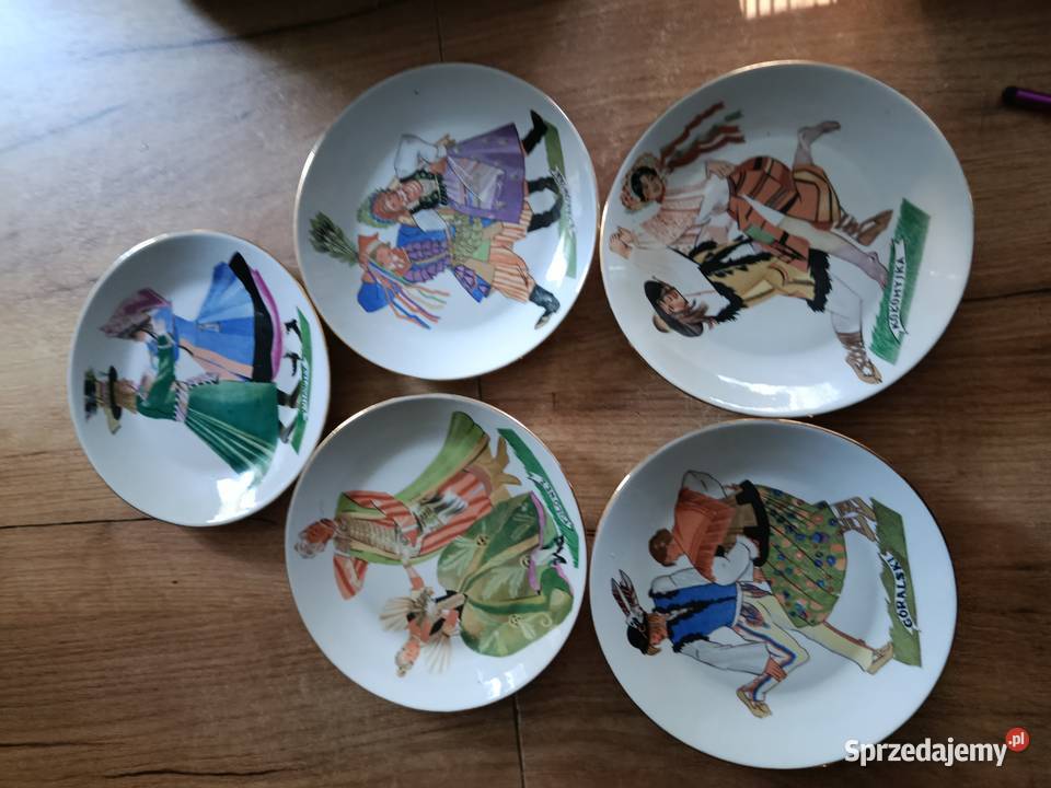 5 talerzy deserowych Zofia Stryjeńska Tańce Choszczno