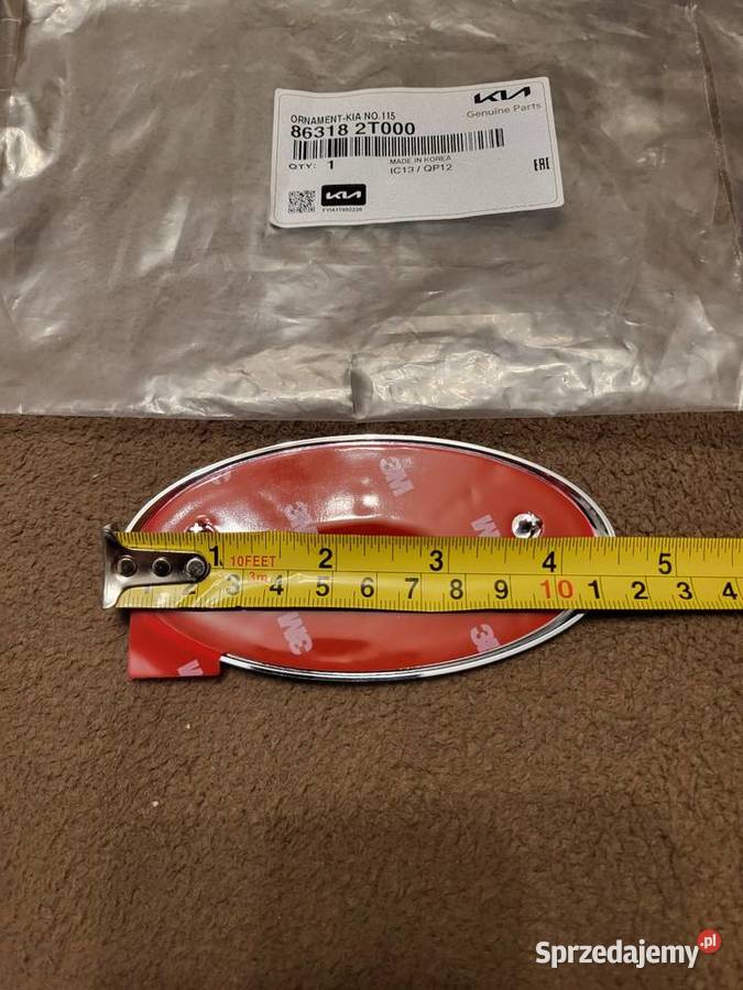 Emblemat KIA Oryginał OEM 863182T000 Maska Przód Gliwice