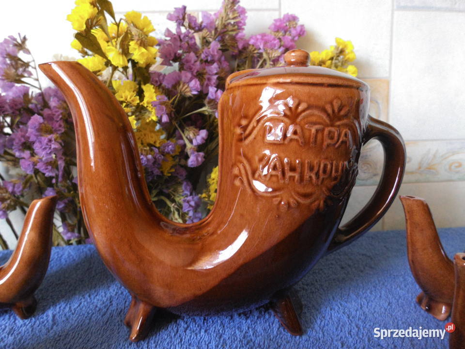 Ceramiczny zestaw z kieliszkami ROSJA Raszków