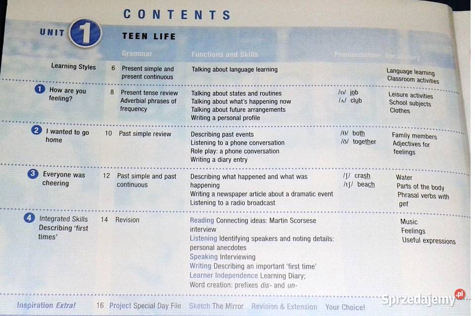 Inspiration 3 Preintermediate Students Book Judy Chełm sprzedam