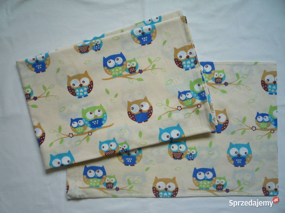 Pościel dziecięca do łóżeczka bawełna Sowy Szczecin
