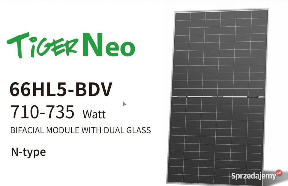 Paleta 33 Panel PV Jinko Solar Tiger Neo 735W małopolskie sprzedam
