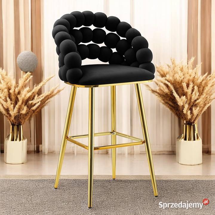 Hoker Tapicerowany Black Czarny Wysyłka 24H wielkopolskie Tarchały Małe