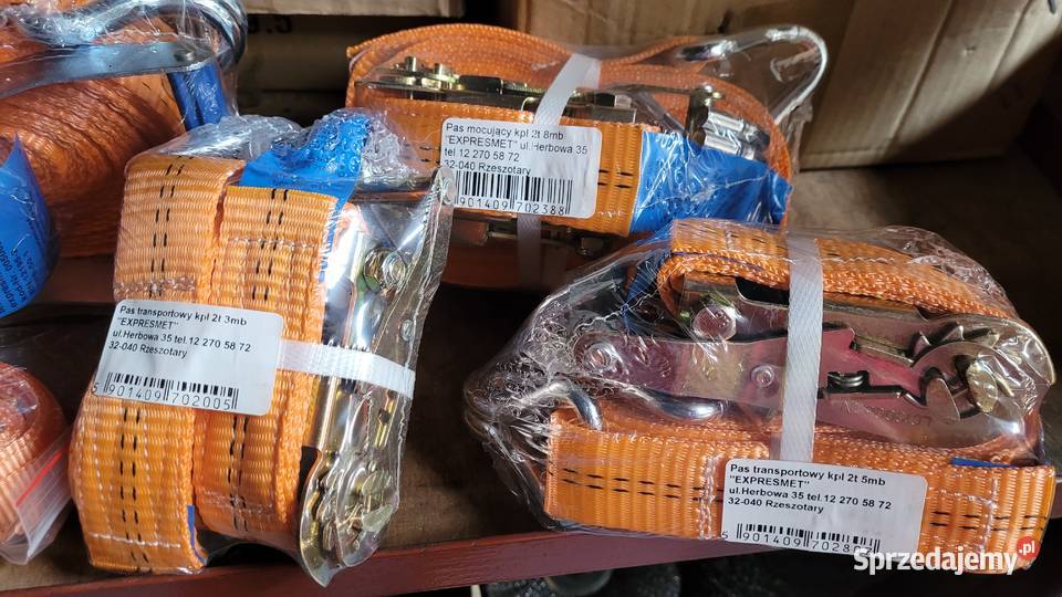 Pas transportowy klamra napinacz 8M 5 TON Mocne małopolskie