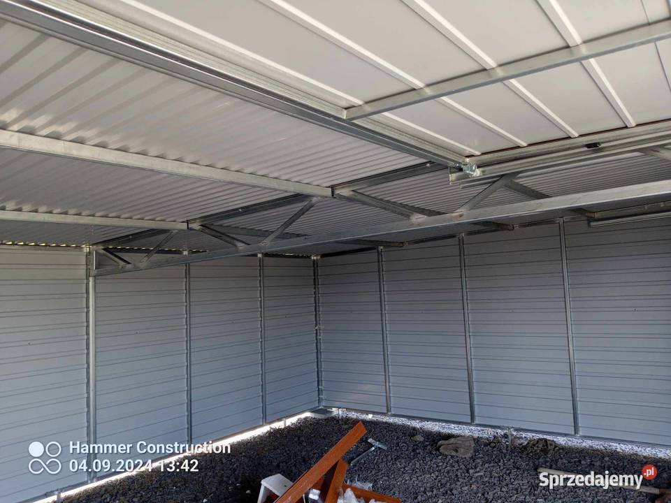 Garaż blaszany 7x5 Wzmocniony profilami kujawsko-pomorskie