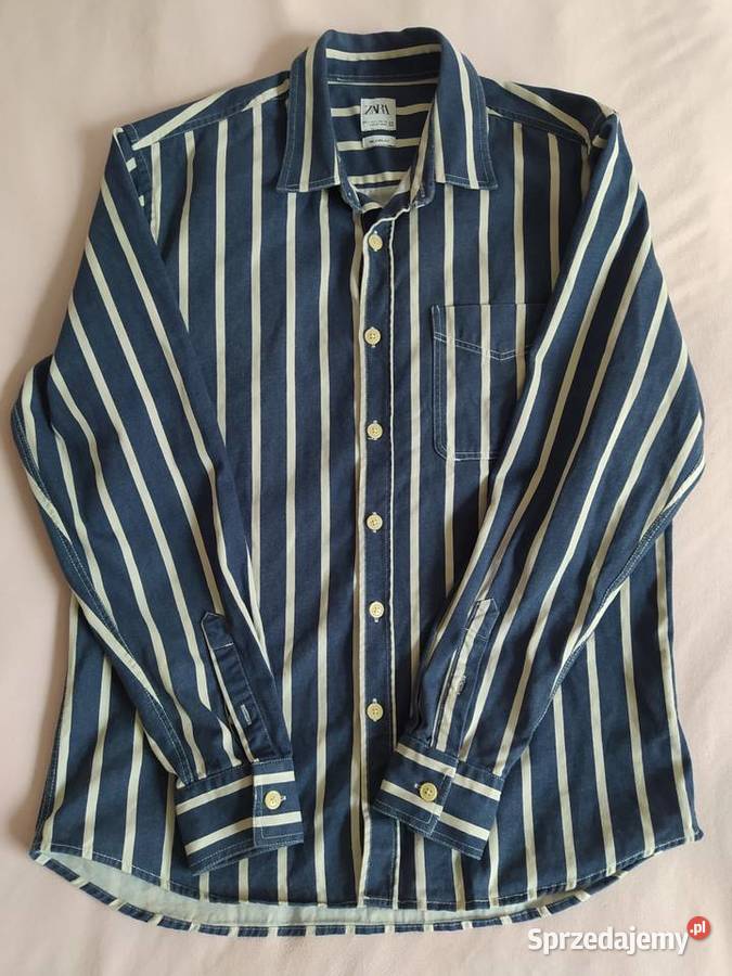 Koszula Zara Relaxed Fit w pasy LXL Odzież codzienna Rzeszów