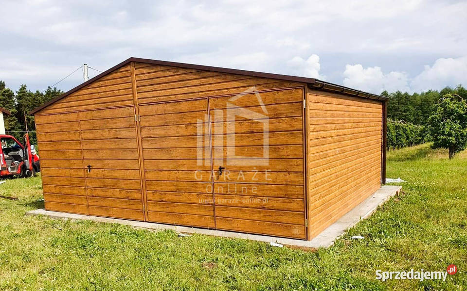GARAŻ BLASZANY 6m x 5m dwuspad Brama Brzesko