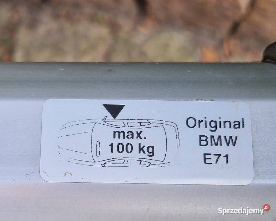 Oryg masywny bagażnik BMW X6 E71 dachowy alu na Bagażniki dolnośląskie Wrocław