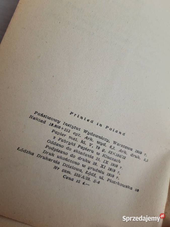 Sieroca Dola Bolesław Prus 1959 Bielsko-Biała sprzedam