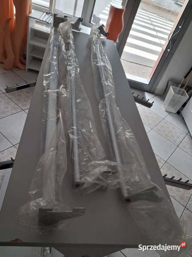 Regał wystawowy kompletny solidny razem z półką Cieszyn