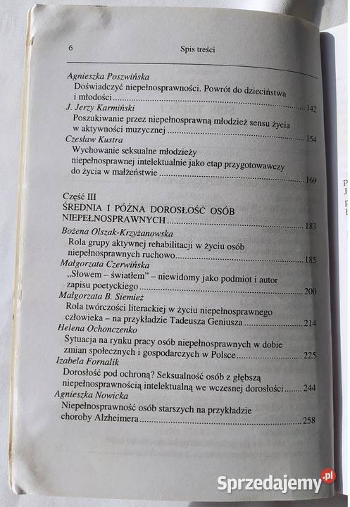 Człowiek niepełnosprawny w różnych fazach życia