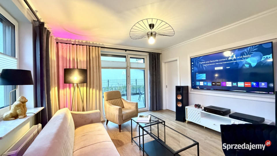 Apartament z prywatnym parkiem Fleminga HighEnd balkon Warszawa