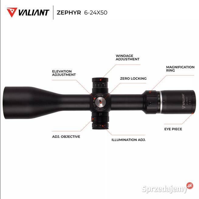 Valiant Zephyr 624x50 SF SIR MilDot Trzcianka
