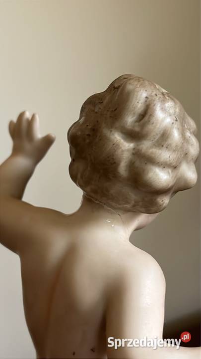 Figurka Putto grający piłką Wallendorf pomorskie Gdańsk sprzedam