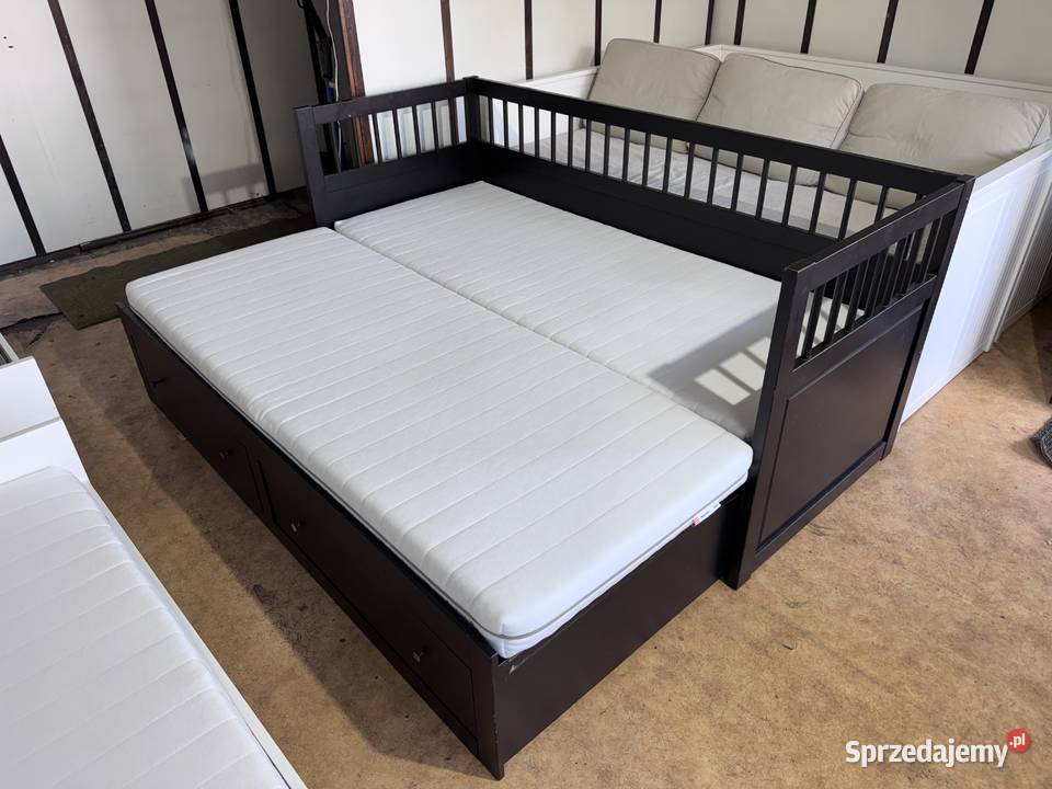 Łóżko leżanka IKEA HEMNES Lite drzewo 2 materace Rybnik