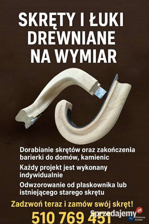 Łuk Łuki Skręt Kolanko Łąnczki 90 180 Drewna Pozostałe