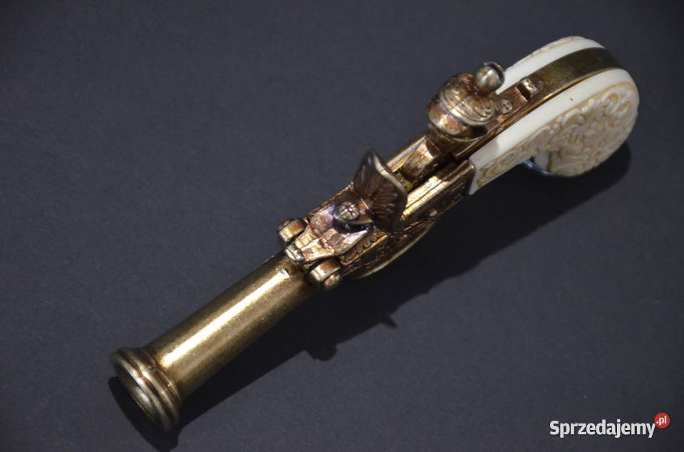 Replika broni kieszonkowy pistolet skałkowy Środa Wielkopolska