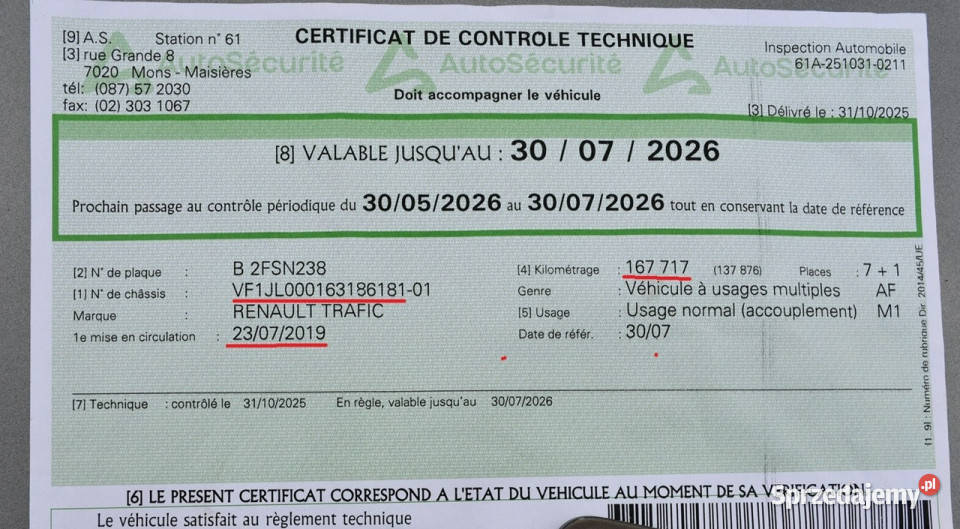 Renault Trafic 16 dCi 8osób 100Bezwypadkowy lakier metallic Hrubieszów
