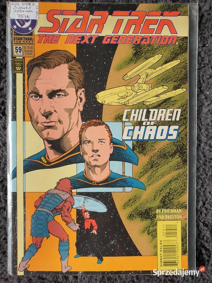 Star Trek The Next Generation 3 komiksy DC USA Rok wydania 1994 Gdynia
