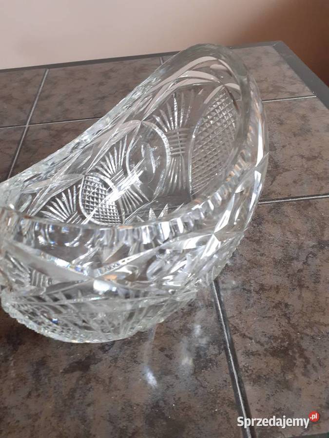 Krysztal misa krysztalowa przezroczysty Łódź