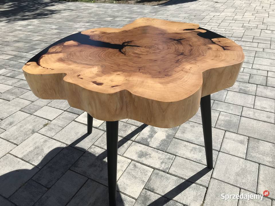 Stolik kawowy drewniany żywica epoksydowa Warszawa